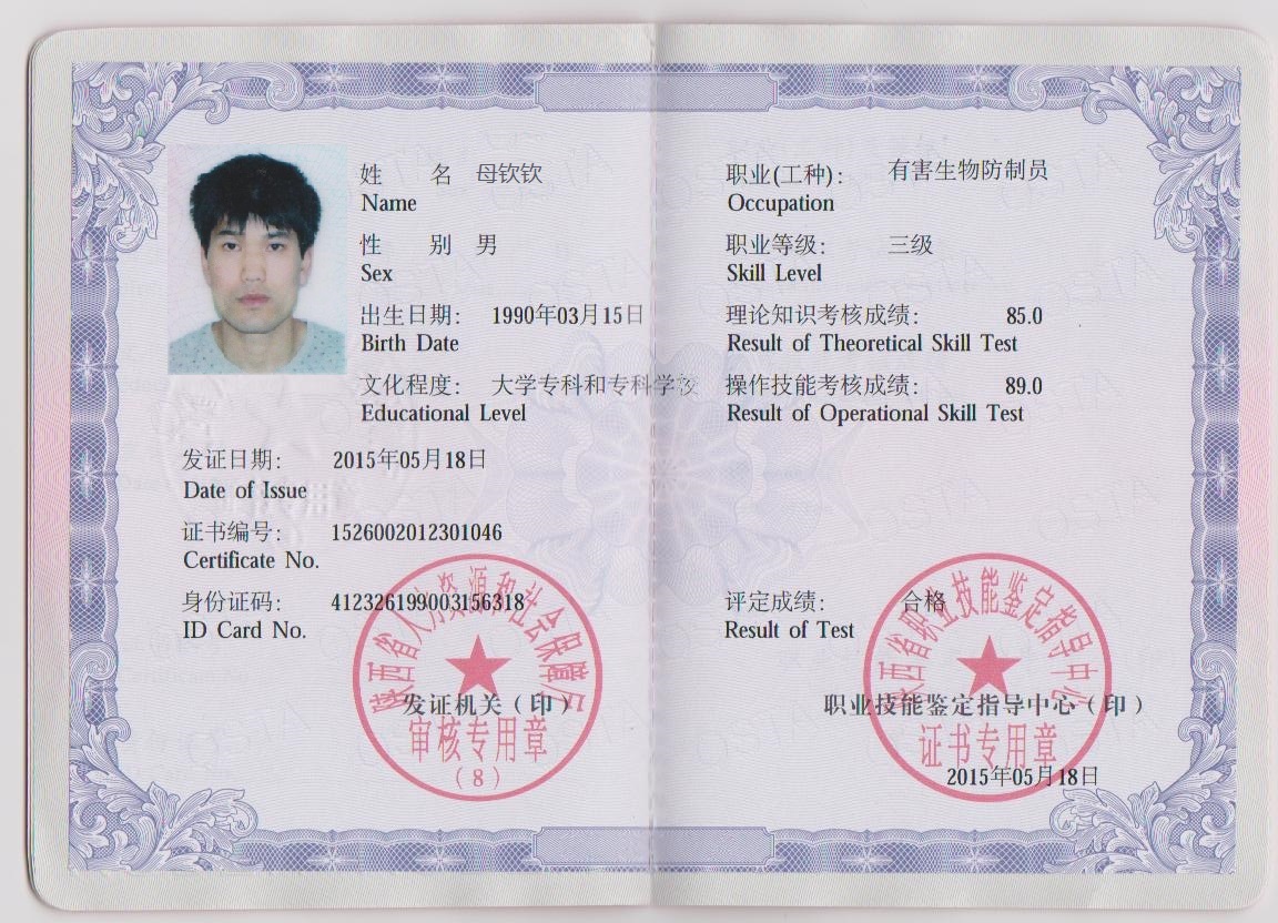 技术证书